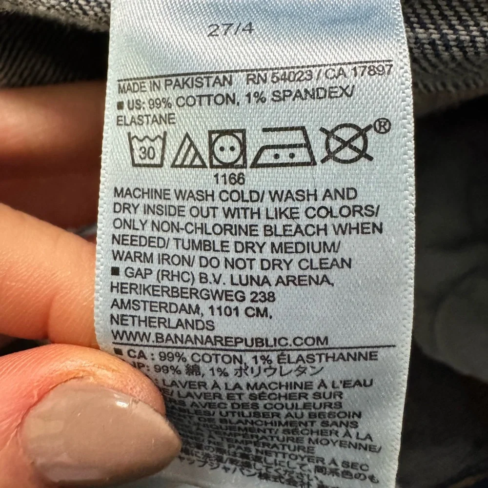 BANANA REPUBLIC GIRLFRIEND MID-RISE Dark Wash Jeans - Picture 6 of 10